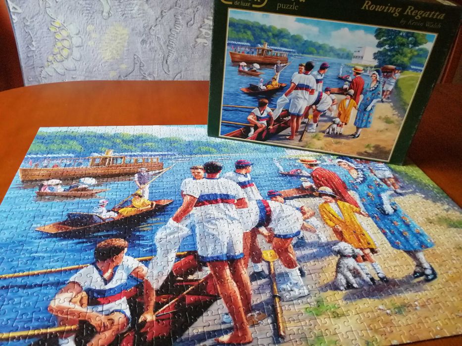 Puzzle FALCON de luxe 1000 - Rowing Regatta by Kevin Walsh kompletne