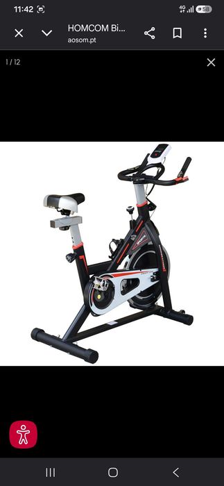Bicicleta de spinning semi-profissional