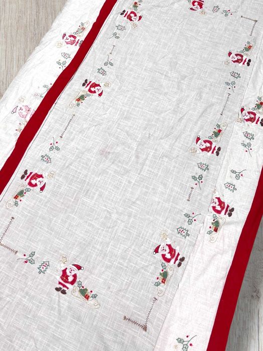 Toalha de Mesa de Natal (55% linho 45% algodão) - 2,5x1,70m