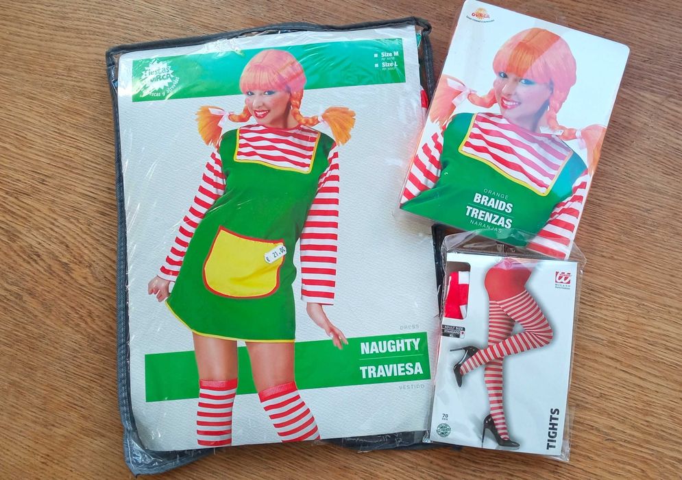 Fato Carnaval Senhora - Pipi das meias altas