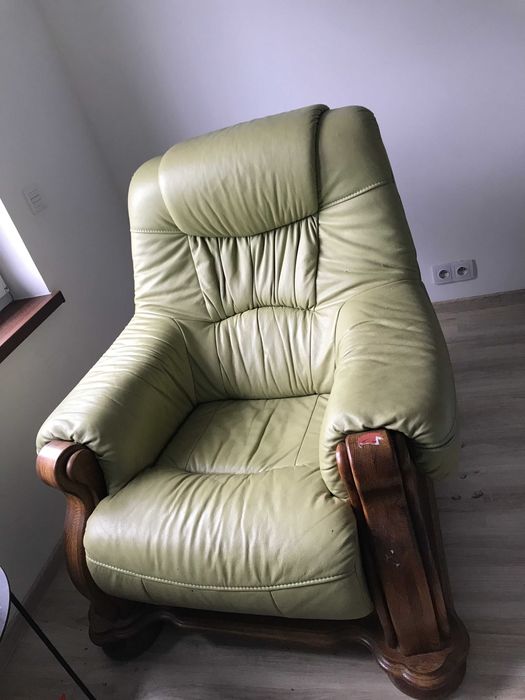 komplet  skórzany  3 2 1