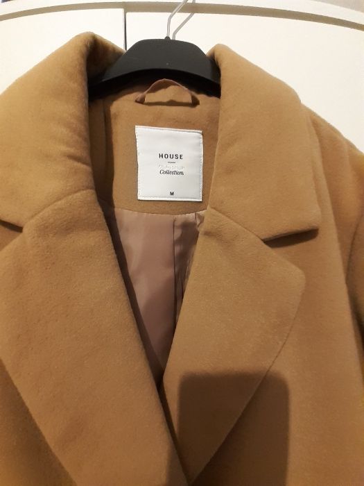 Płaszcz płaszczyk brąz camel hit nowy