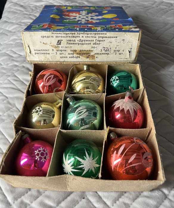 Елочные украшения (шары) СССР