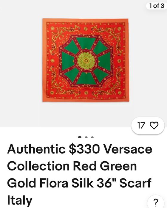 Оригинальный платок от  Versace Collection.
