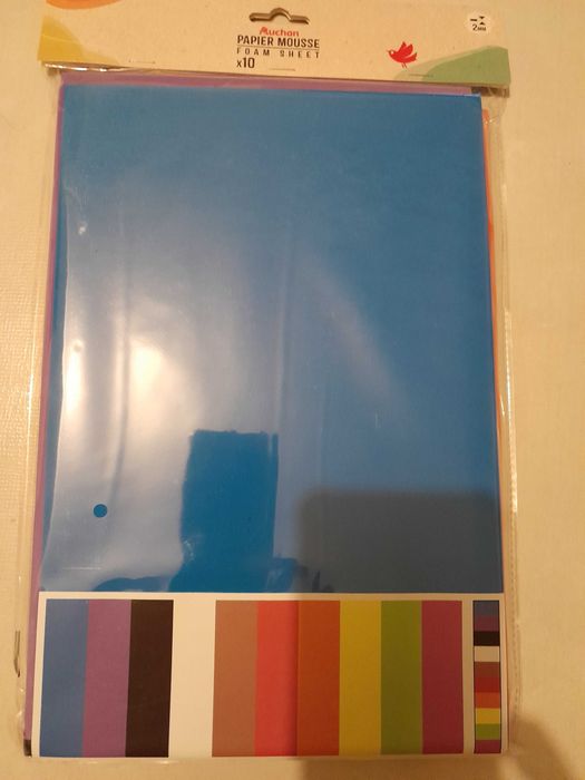 10 folhas papel EVA