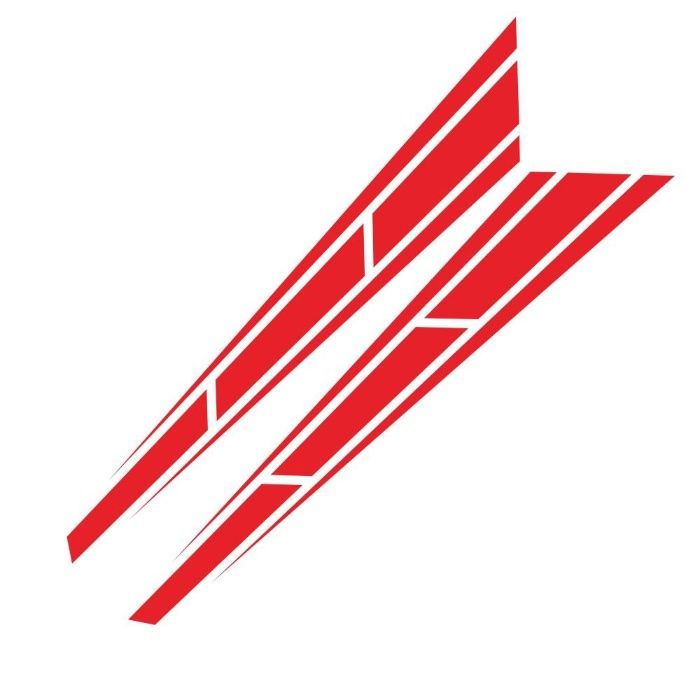 Наклейка на авто/машину капот 2 смужки 80*12см, стайлінг, тюнінг