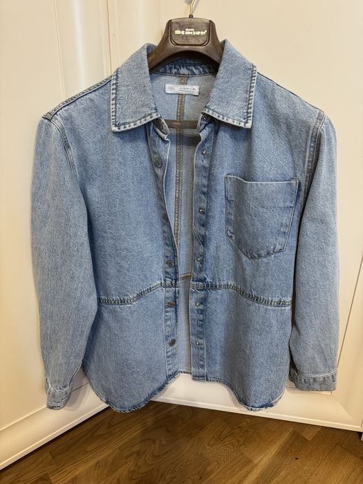 Джинсова сорочка Zara на дівчинку 13-14р