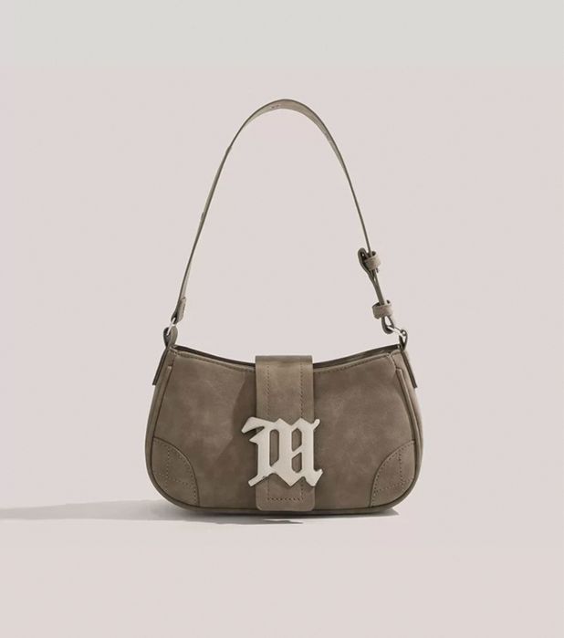 Маленька сіра замшева сумка MISBHV shoulder bag small bag