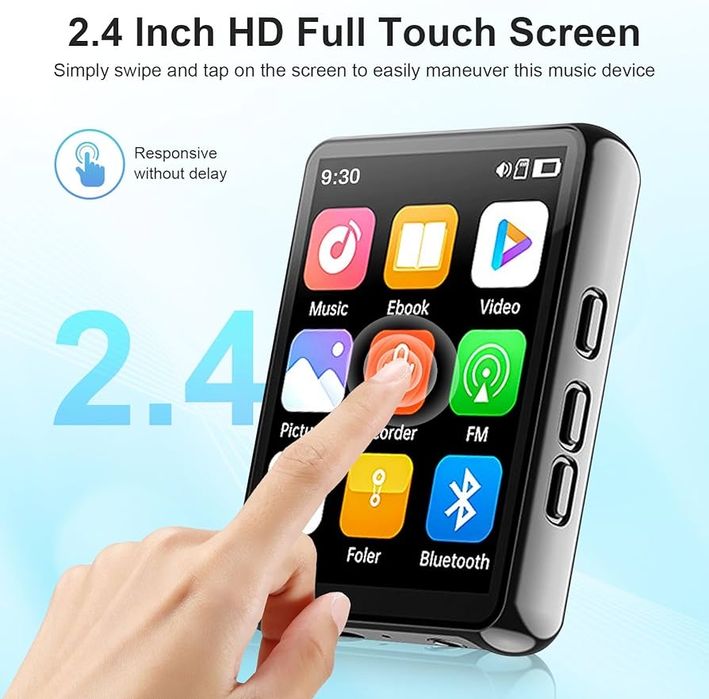 MP3-плеєр Bluetooth 128 ГБ - цифровий аудіоплеєр MP3 з динаміком