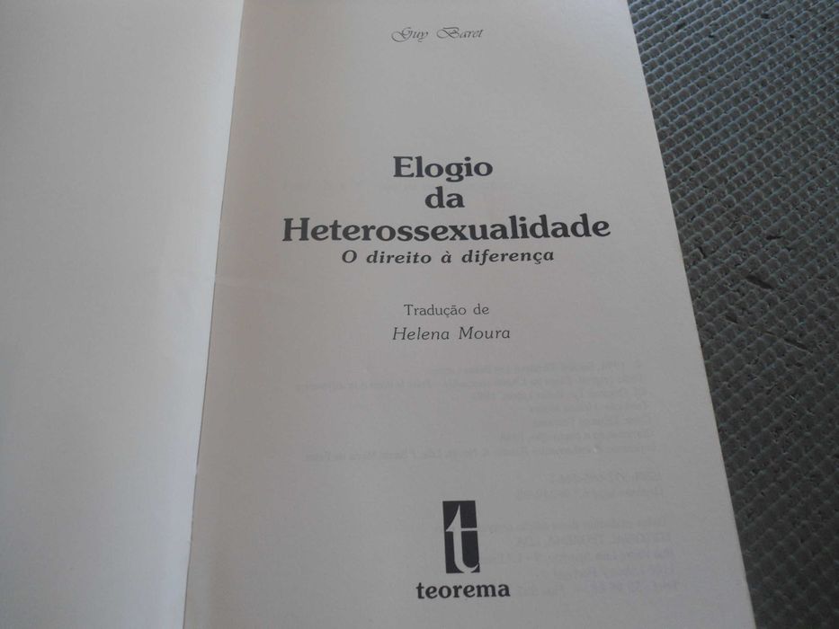 Elogio da Heterossexualidade por Guy Baret
