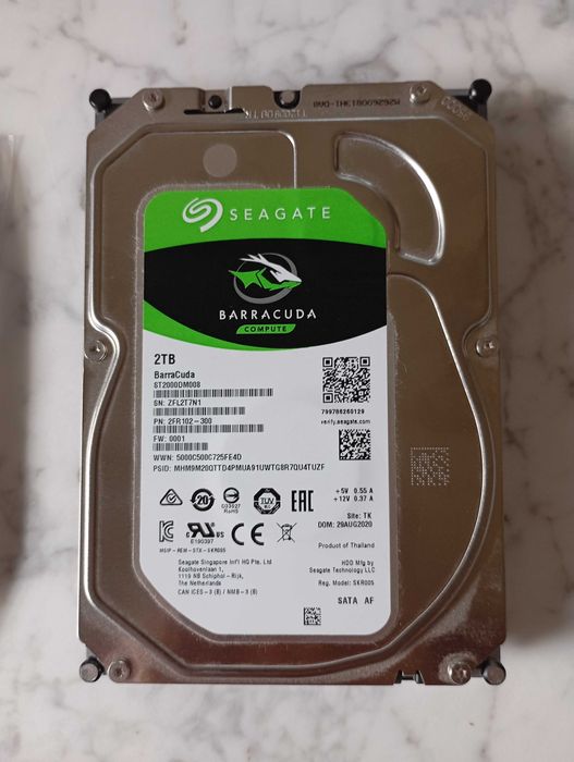 Dysk HDD 2tb Seagate Barracuda 7200RMP