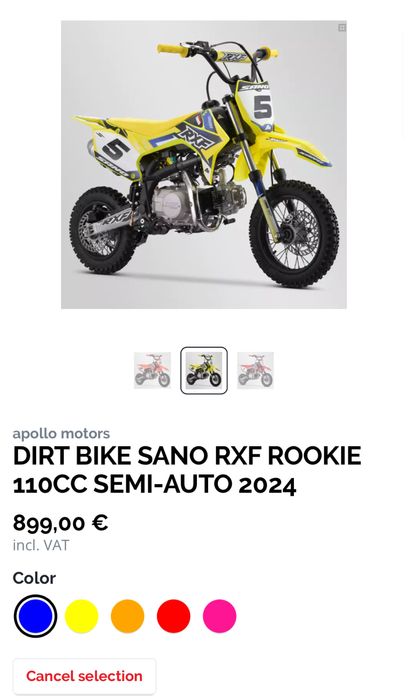 Pit Bike Rookie RXF Sano 110cc 2024