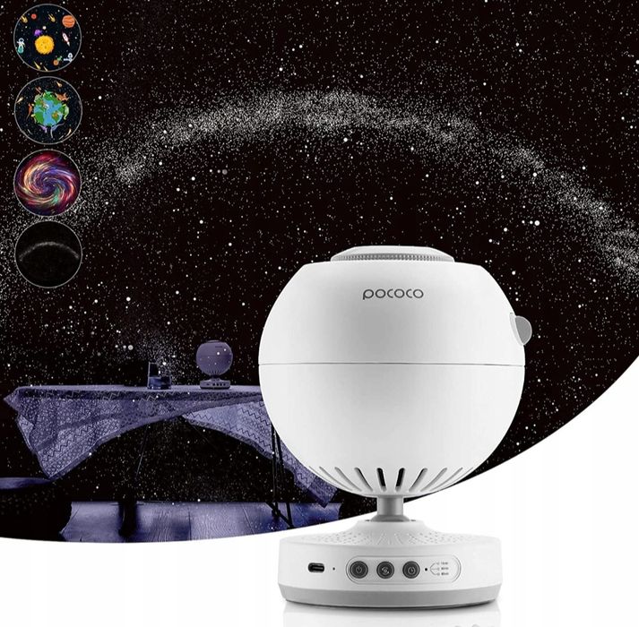 POCOCO Projektor gwiaździstego nieba z 2 płytami planetarium R17