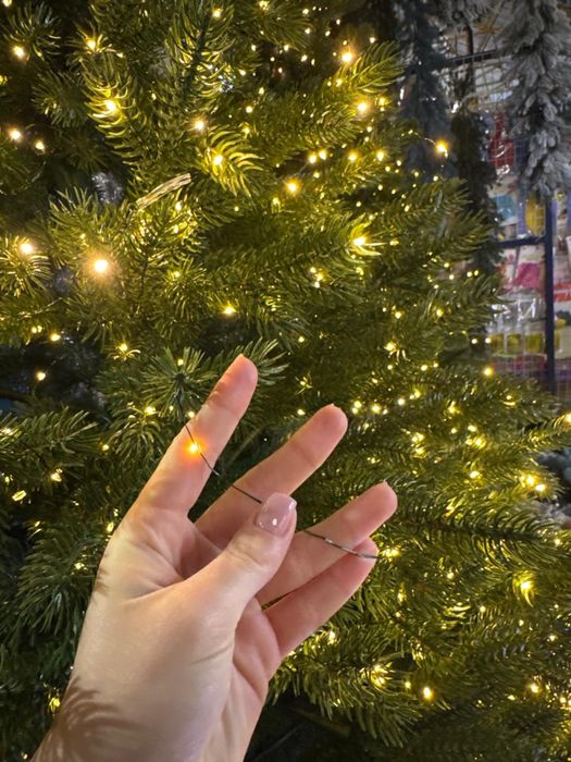 Гірлянда роса-мішура-хвойна лапа 50-100-200м можливо опт-дроп