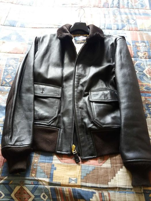 Blusão de cabedal USAIRFORCE