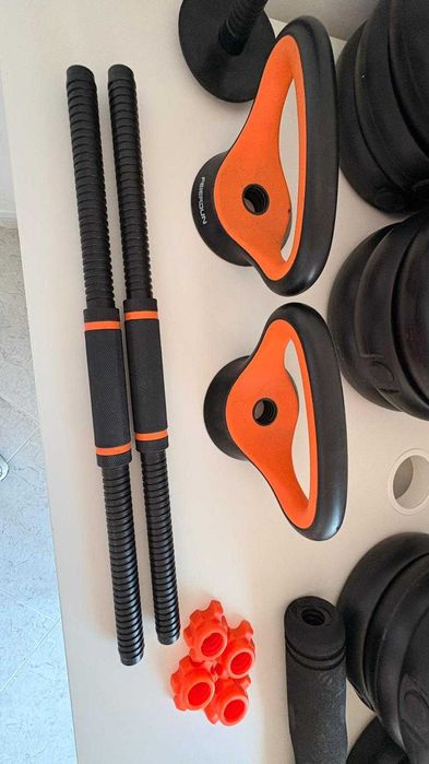 Kit de Halteres Xiaomi FED 40kg Ajustável + Barra + Kettlebell