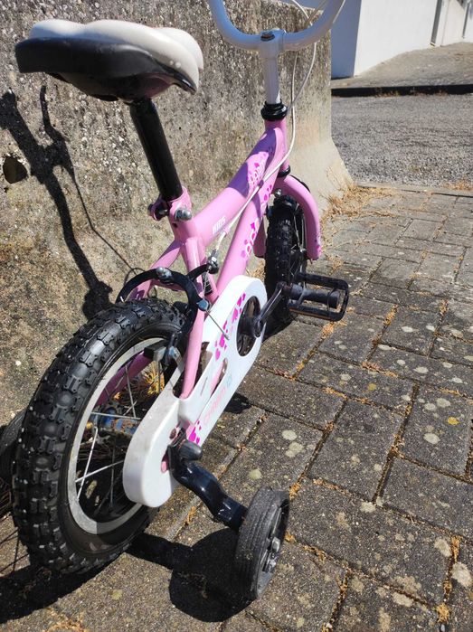 Bicicleta Infantil Charm 12" Rosa com Rodinhas