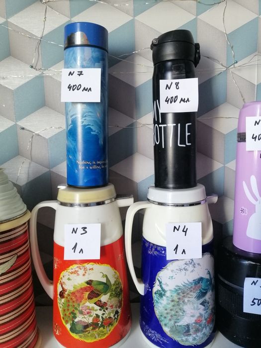 Термос в ассортименте. 1 литр, 500 мл, 400 мл