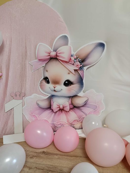 Фотозона Банер Зайчик(ростова фігурка)