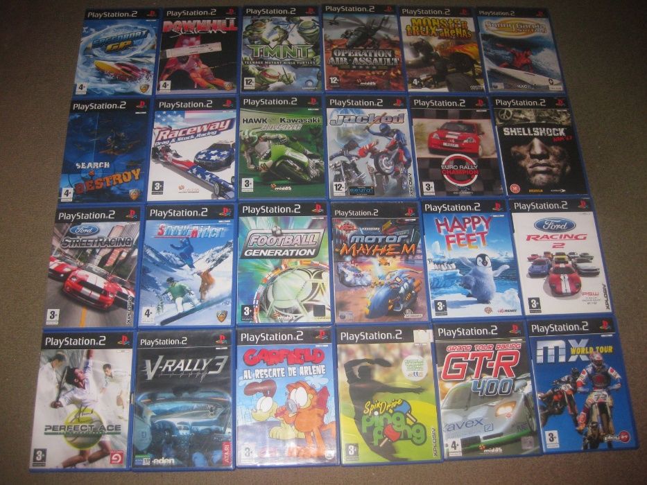 Lote de 24 Jogos para Playstation 2 Completos! Santo Tirso • OLX Portugal