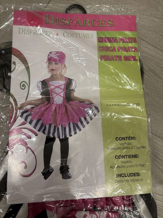 Diafarce carnaval menina pirata