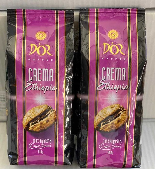 Кофе в зернах "D`or Crema Ethiopia" (Эфиопия) 600гр.