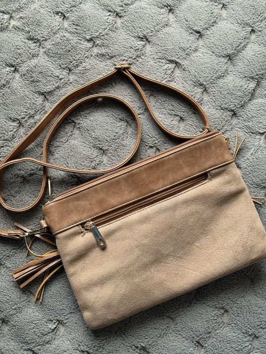 Жіноча сумка через плече бежева Michael Kors