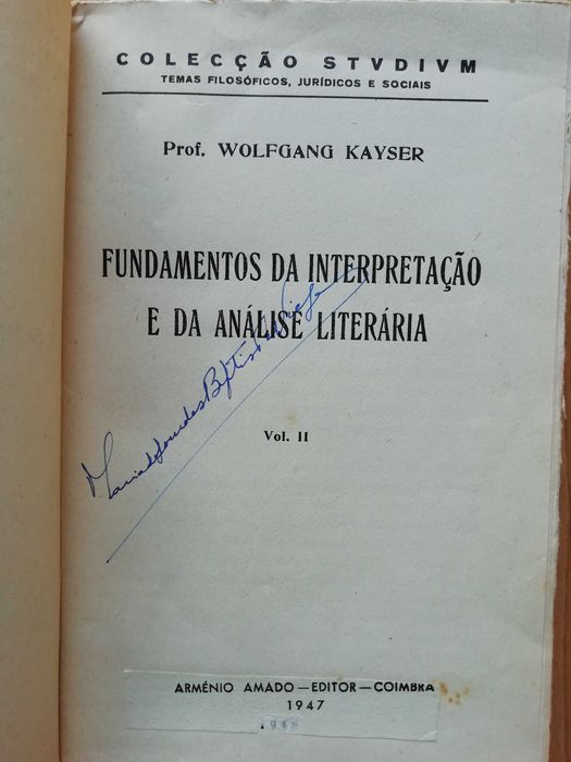 Fundamentos da Interpretação e da Análise Literária - Wolfgang Kayser