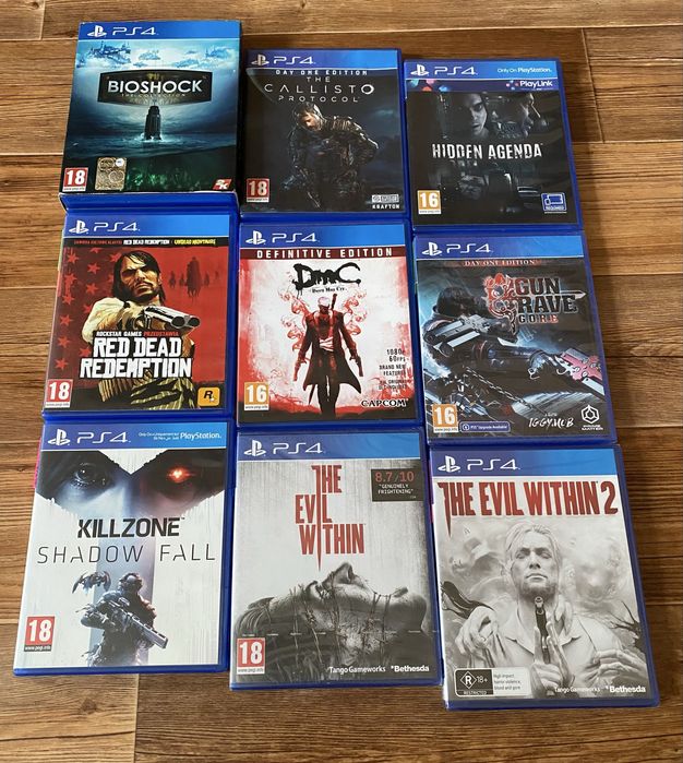 Sony PS4: Hitman, Metro, RDR, DMC, Resident Evil, Killzone, Metal Gear