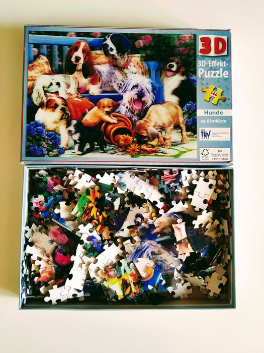 Пазлы 3 D эффект собаки 500 шт