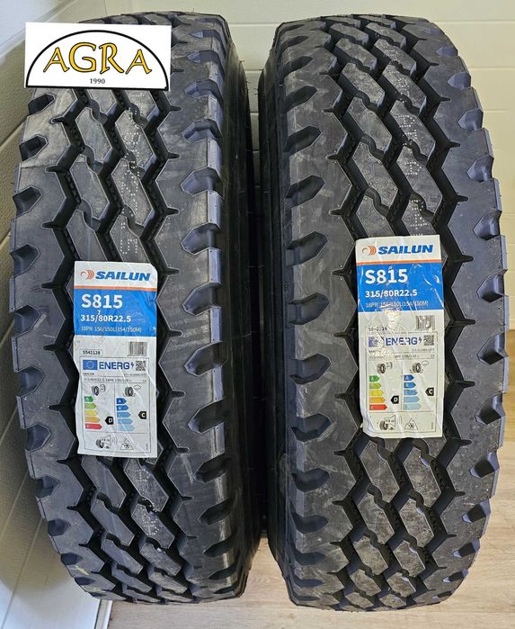 315/80R22.5 (1140netto) SAILUN  S815 PRZÓD budowlany opony opona prowa