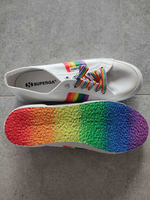 Trampki tęczowe Superga 2750 Pride roz 41