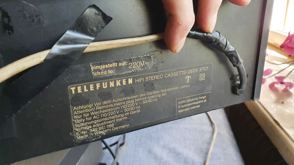 Magnetofon kasetowy Telefunken STC 1 HiFi Stereo Cassette Deck 1979-81