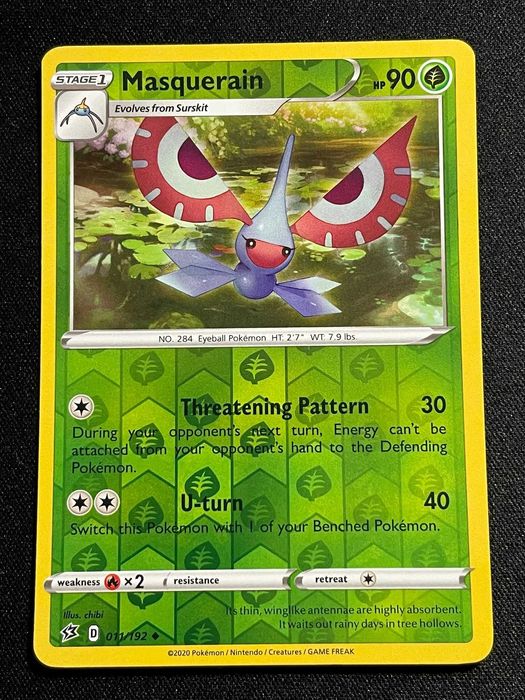 Carta Pokémon Masquerain 11/192 Rebel Clash