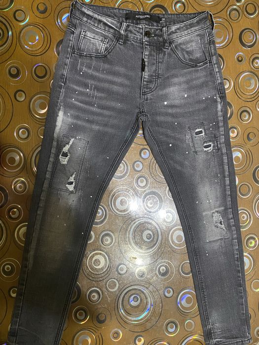 Джинси “Alessandro Zavetti” opигінал 28 400 Рвані