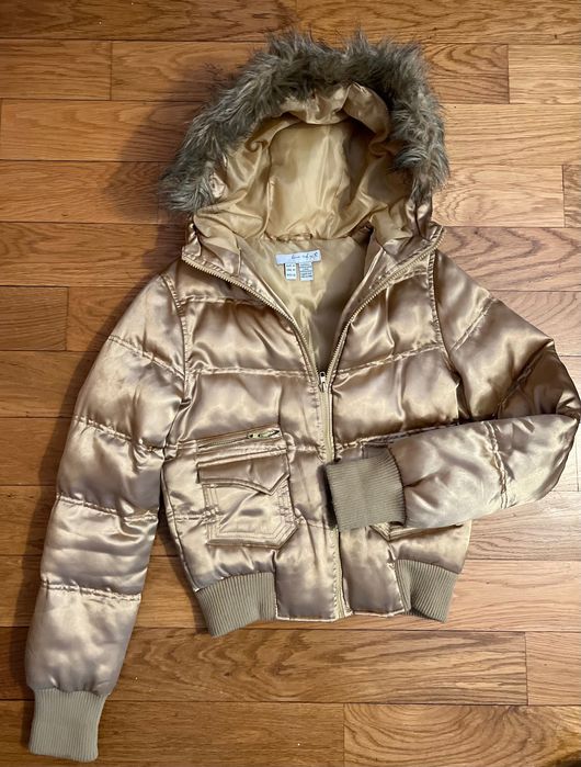 Blusão Bomber dourado - Zara - M/ 38 - Excelente estado .