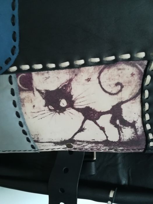 Oryginalna torba torebka skóra Handmade Bieszczady