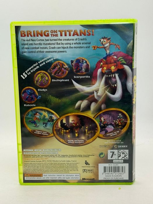 Crash of The Titans 3xA Xbox nr 0149