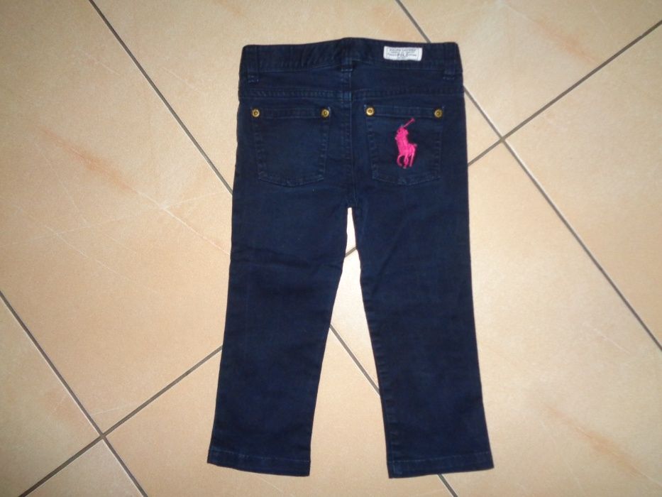 + POLO Ralph Lauren oryginalne granatowe spodnie jeansowe OKAZJA 4 l.