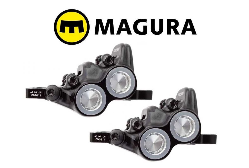 2 * NOWY MAGURA MT5 eStop zacisk hydrauliczny 4-tłoczkowy rowerowy