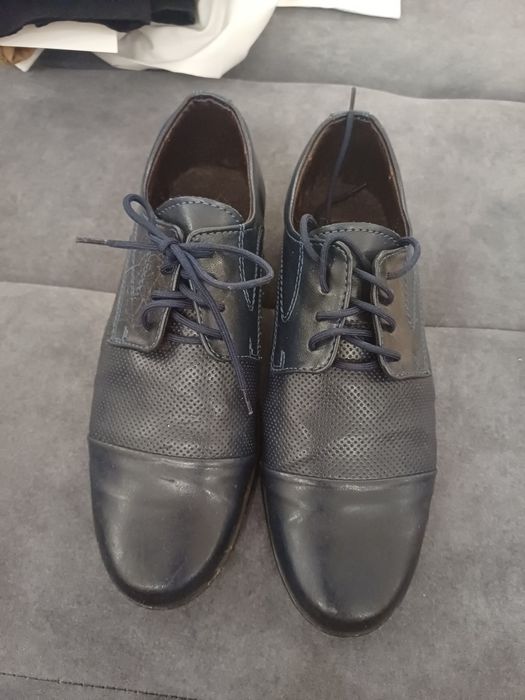 Półbuty eleganckie 34 granatowe komunia