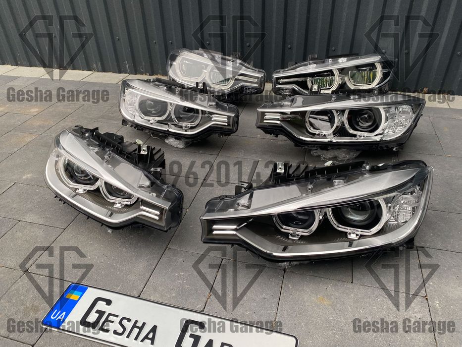 Комплект фар BMW БМВ F30 F31 рест дорест full led xenon lci halogen