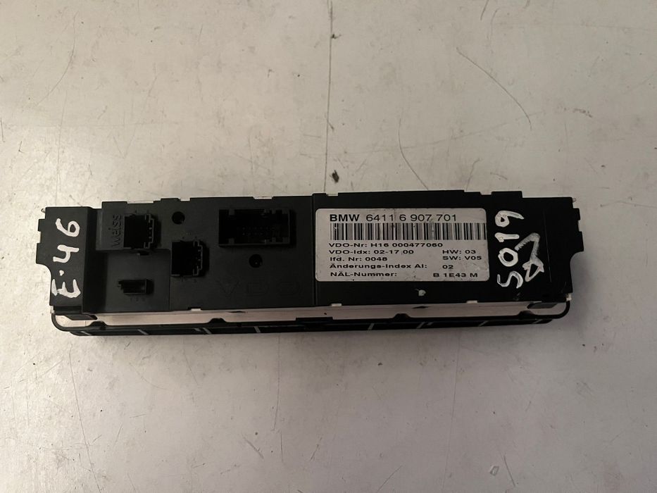 Bmw 3 E46 - Comando Sofagem Chauffage - S019