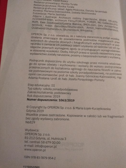 Podręcznik filozofia 1 zakres podstawowy