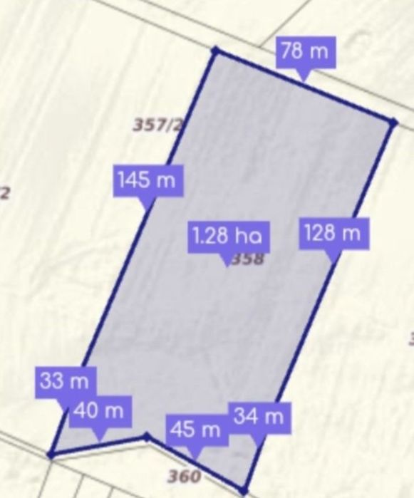 Działka rekreacyjna las staw 1,26Ha