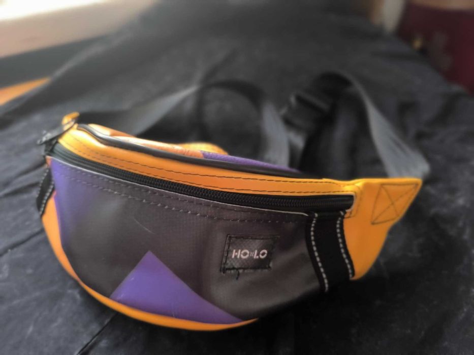 Nerka HO::LO - fiolet, czerń i mandarynka