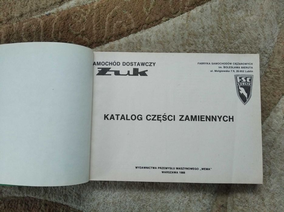 Katalog części Żuk 1988