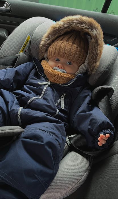 Зима/ осінь комбінезон h&m 74 см синього кольору.