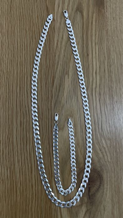 Codão e pulseira de prata 925