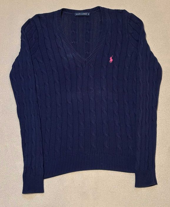 Sweter Warkocz Ralph Lauren roz. M